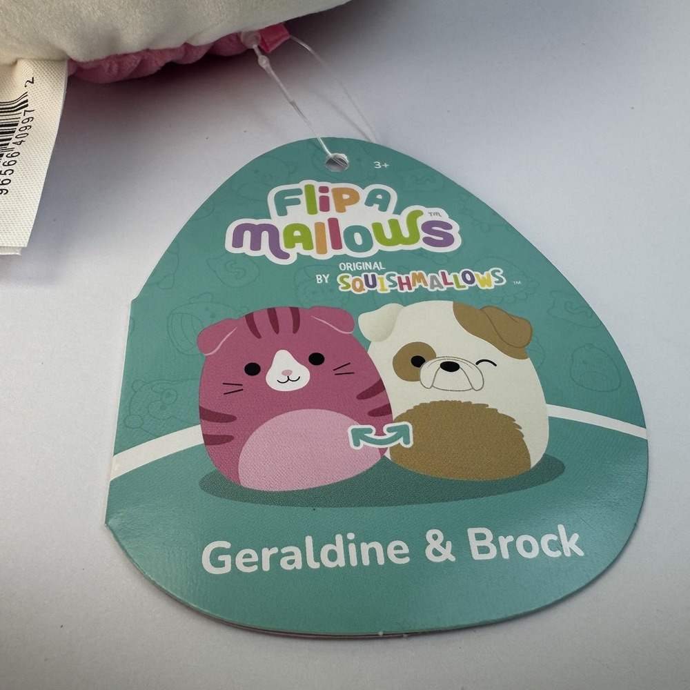 NEW Squishmallows Flip-A-Mallows Characters Geraldine and Brock 8" Plush - Picture 11 of 16